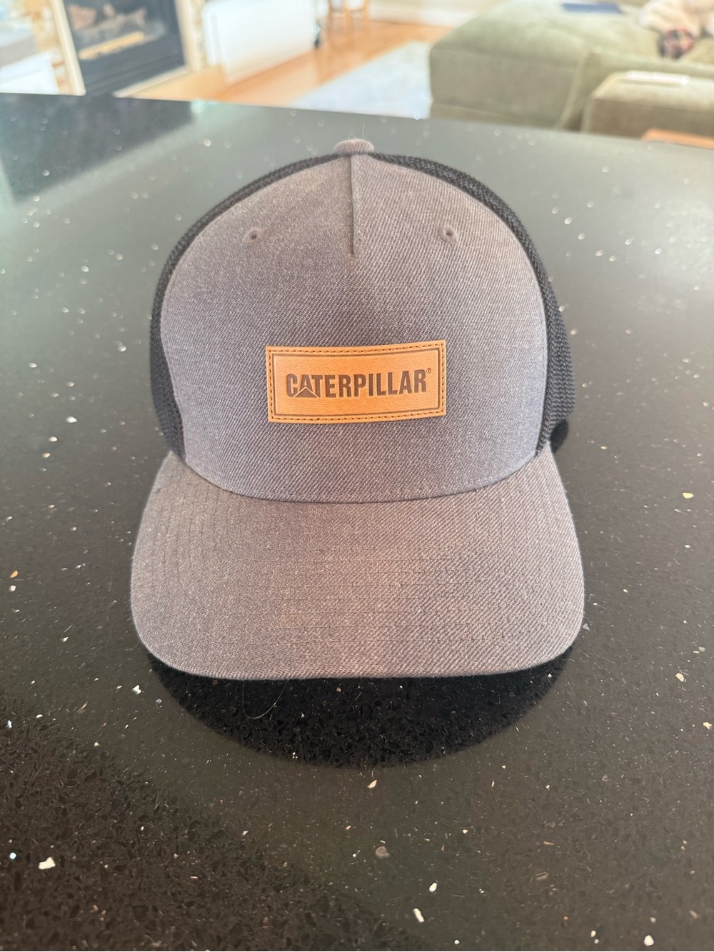 Caterpillar Gray & Black Mesh Patch Cap